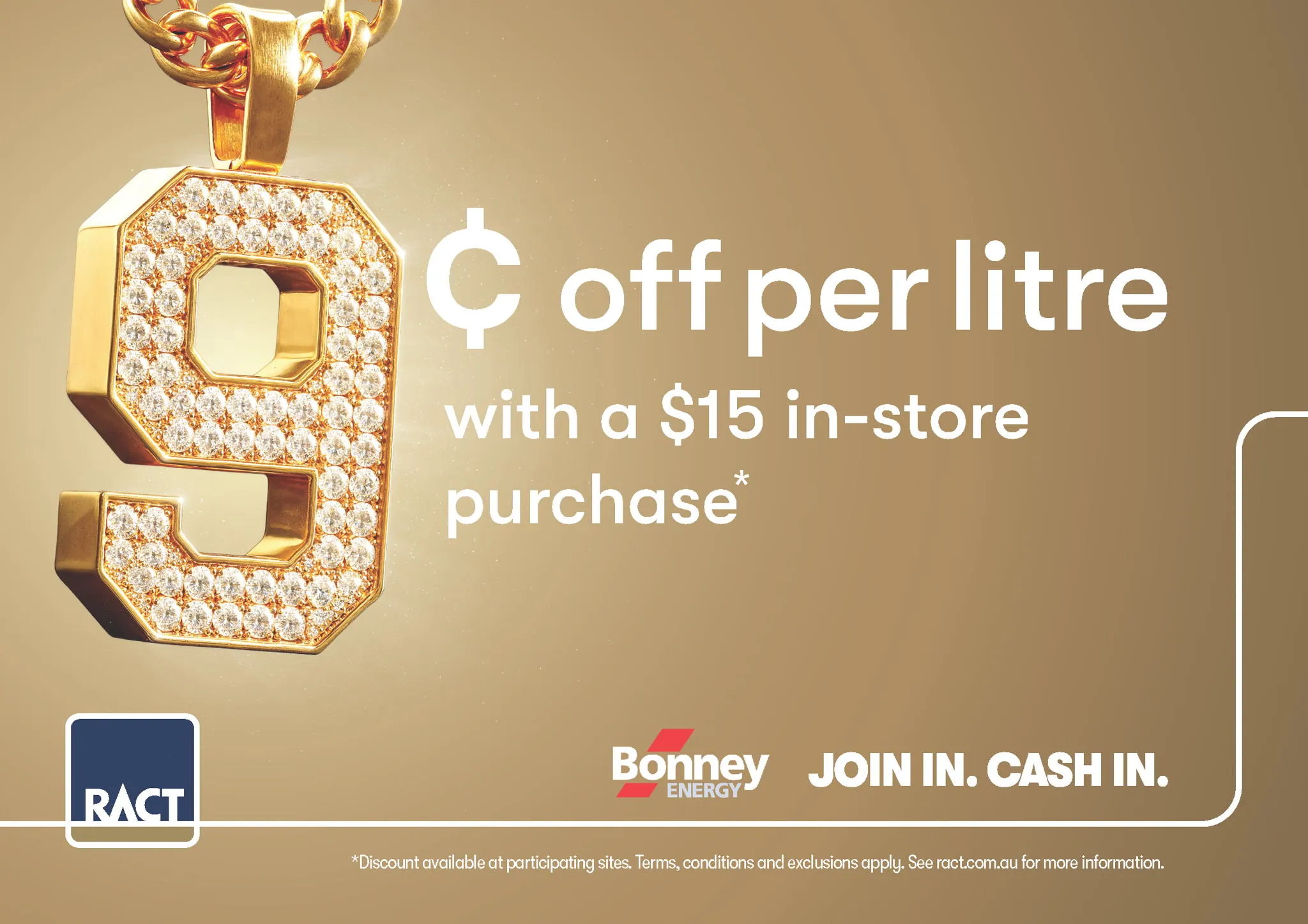RACT Members save 9c per litre!