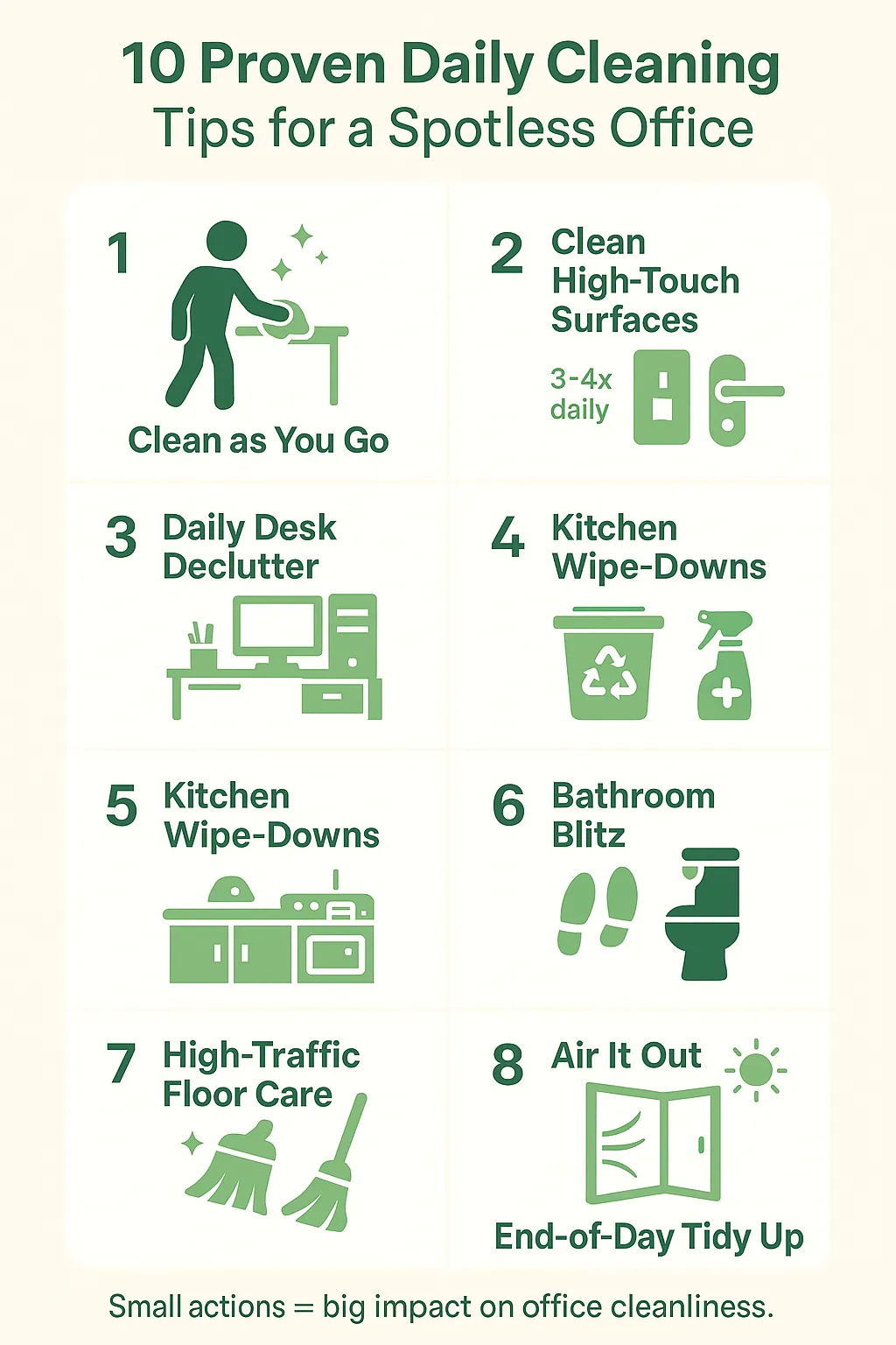 Office Cleaning Tips Infographic