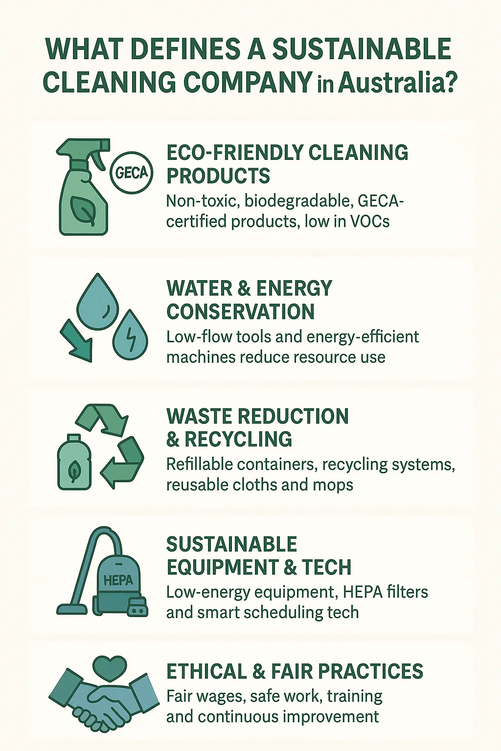 Sustainable Cleaning Infographic