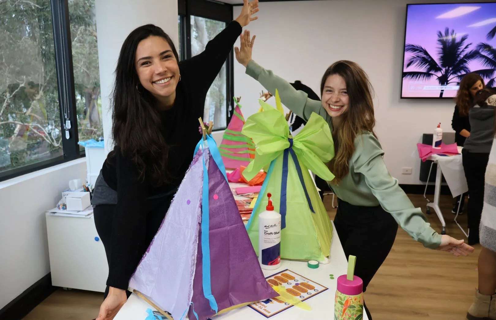 Lantern-making session at MCCGC Southport Office