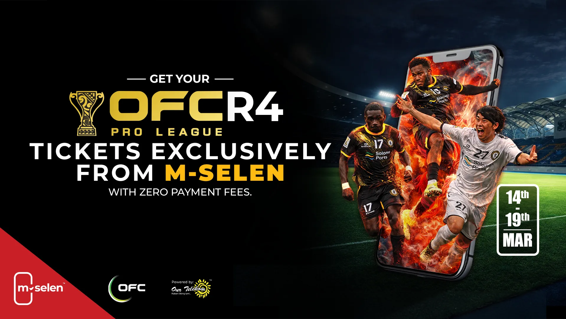 OFC Pro League Embraces Digital Ticketing in Honiara, Powered Exclusively by M-SELEN