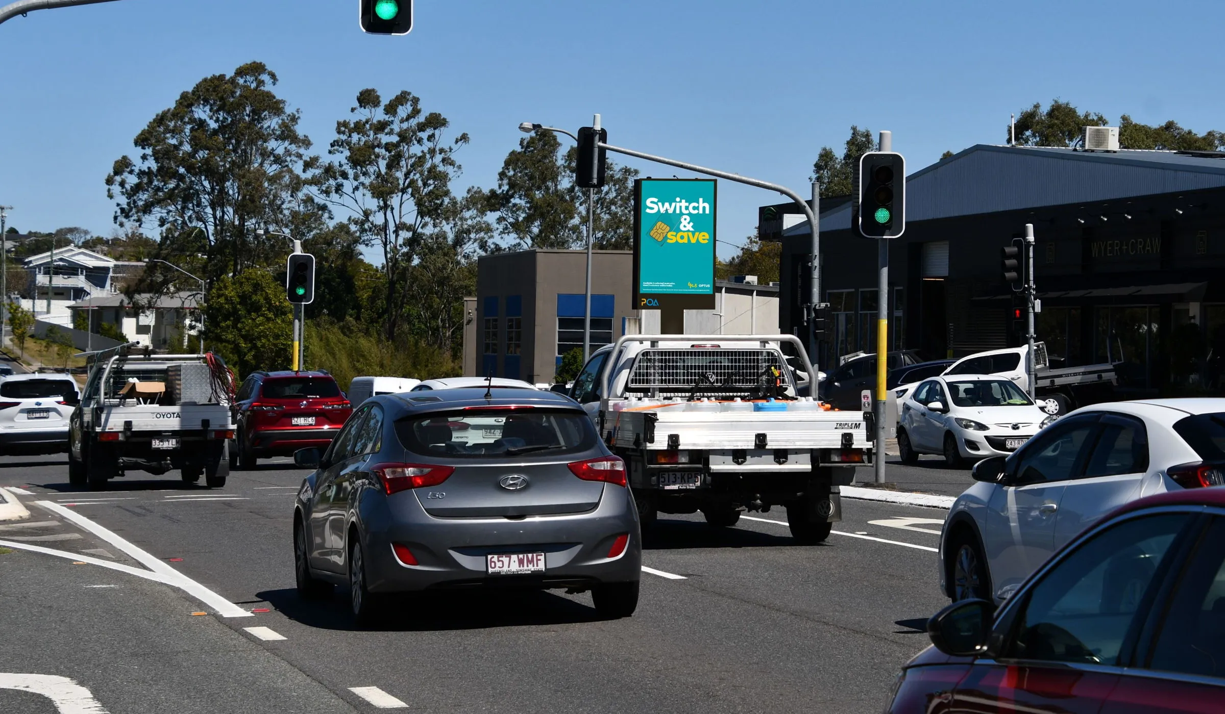 Webster Road, Stafford, Southbound