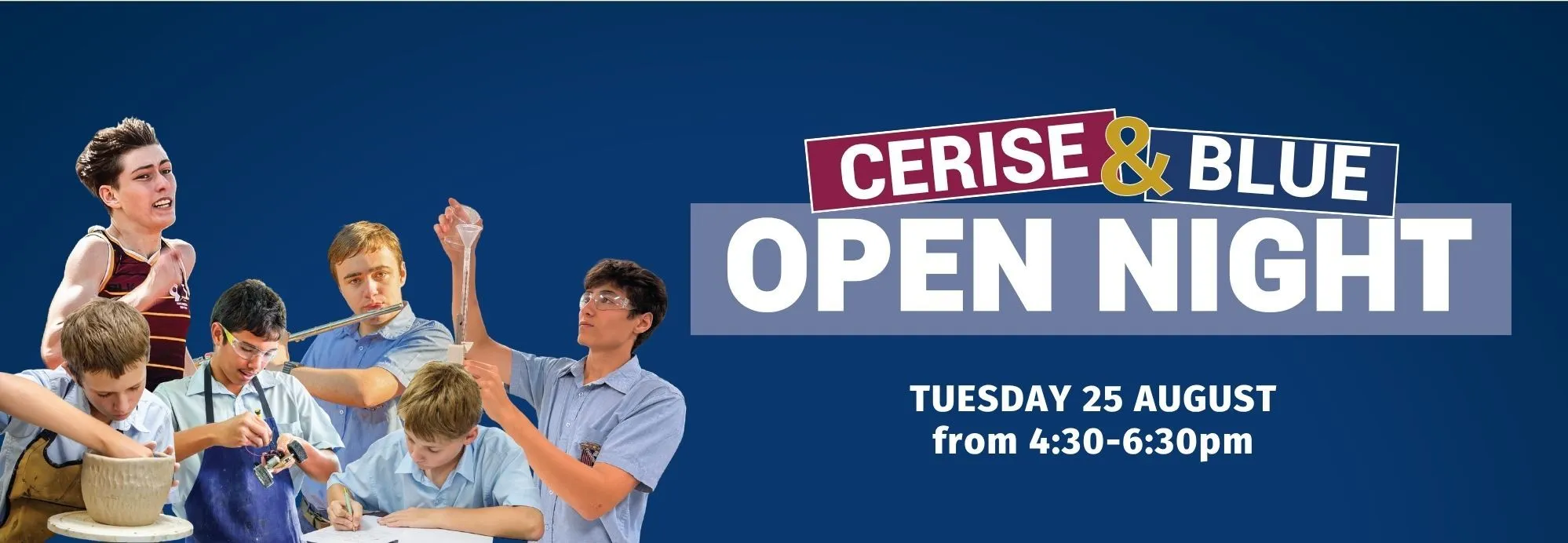 Cerise & Blue Open Night