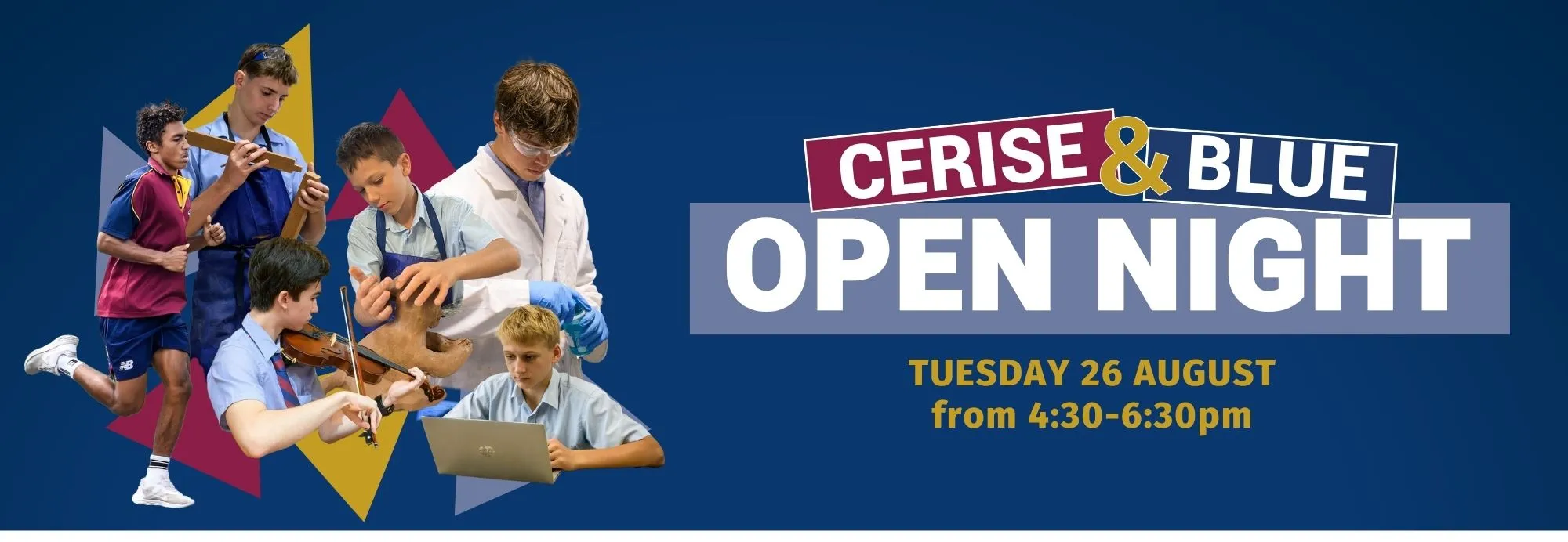 Cerise & Blue Open Night