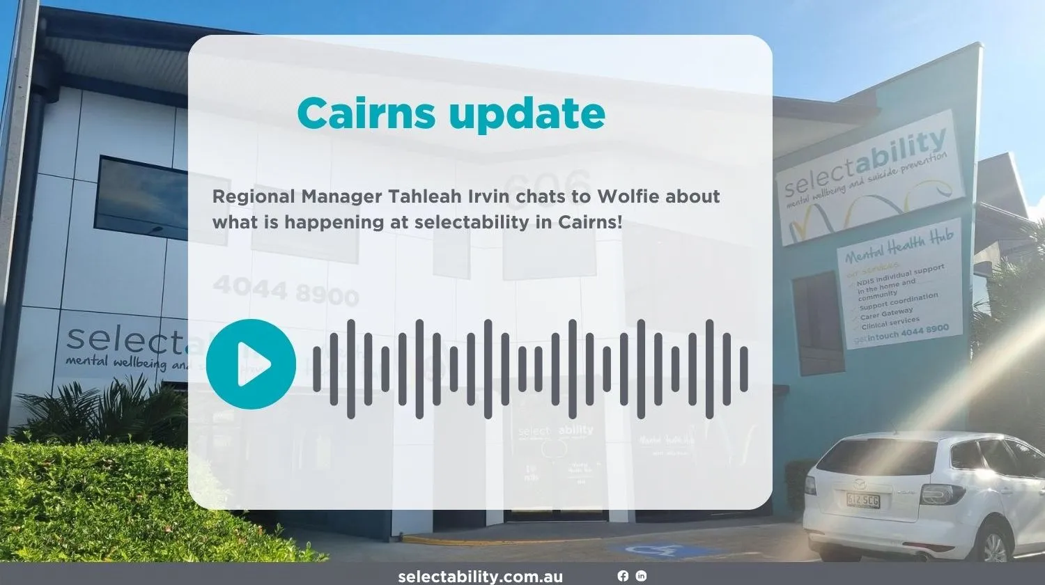 Tahleah Irwin, Cairns Regional Manager chats about QMH month and programs