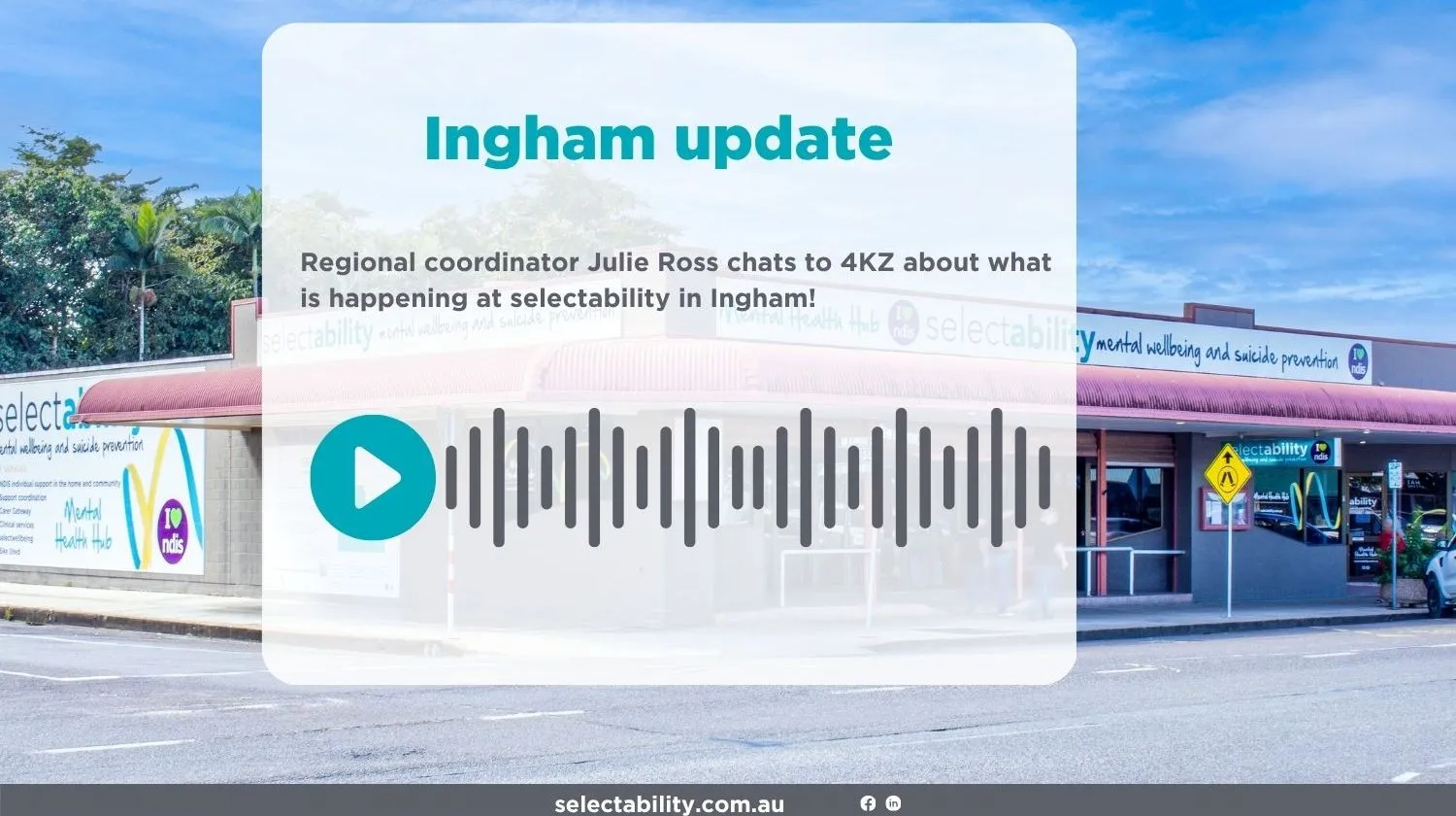 Julie Ross chats about programs and services available in Ingham
