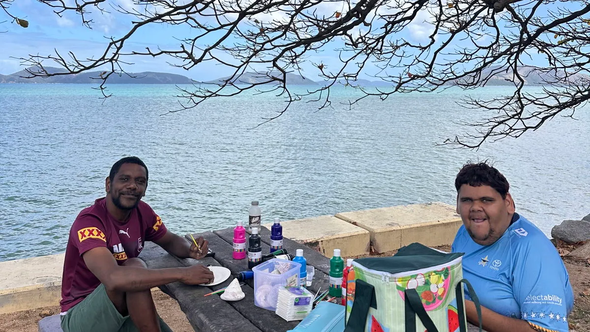 Group activities in full swing on Palm Island 