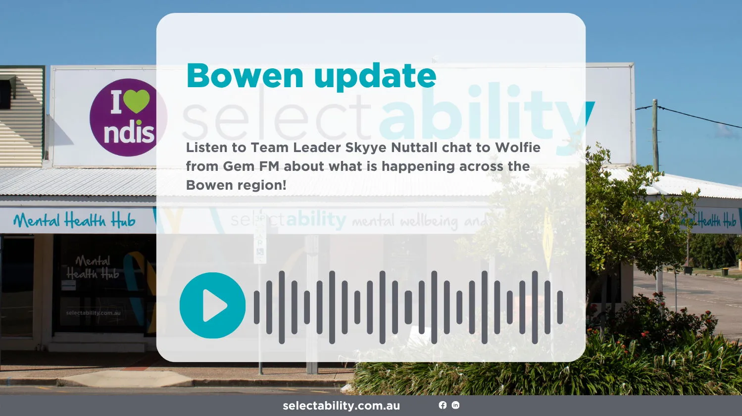 Skyye Nuttall, Bowen's team leader, chats about NDIS, service navigation and BikeShed