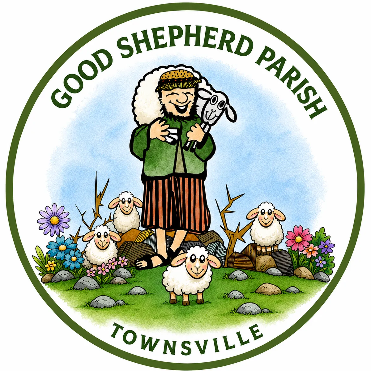 The Good Shepherd Parish, Townsville Logo